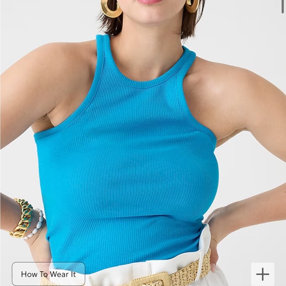 J.Crew New favorite tank top in vintage rib - Pink - Picture 4 of 4